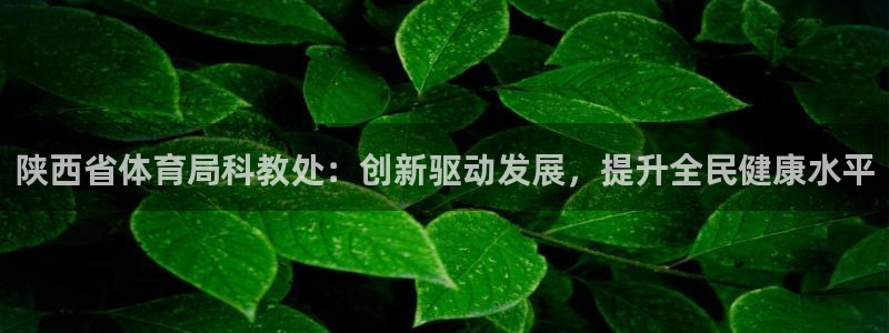 陕西省体育局科教处：创新驱动发展，提升全民健康水平